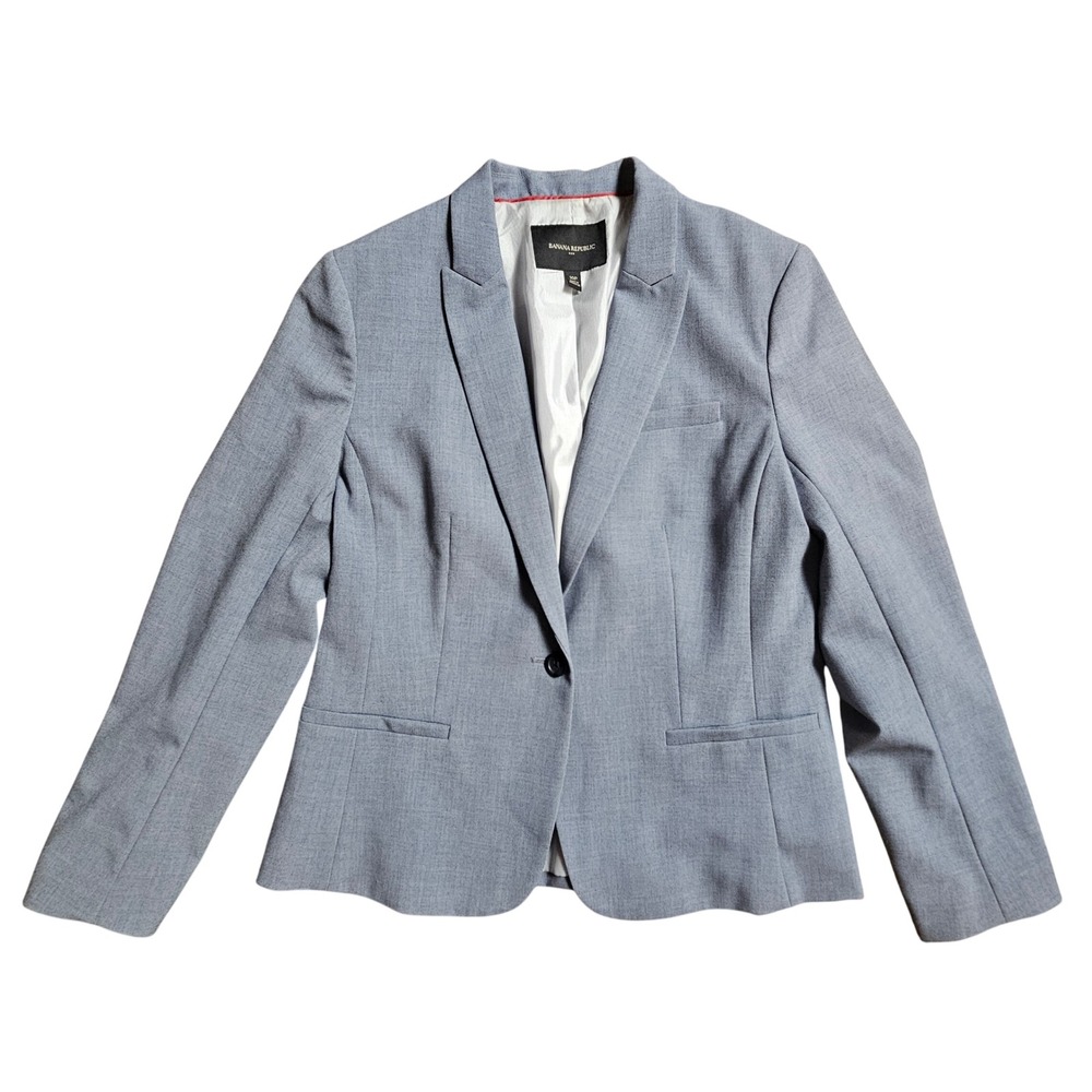 Banana Republic Womens Single Breasted Blazer Jacket 10 Petite Old Money‎ Prep